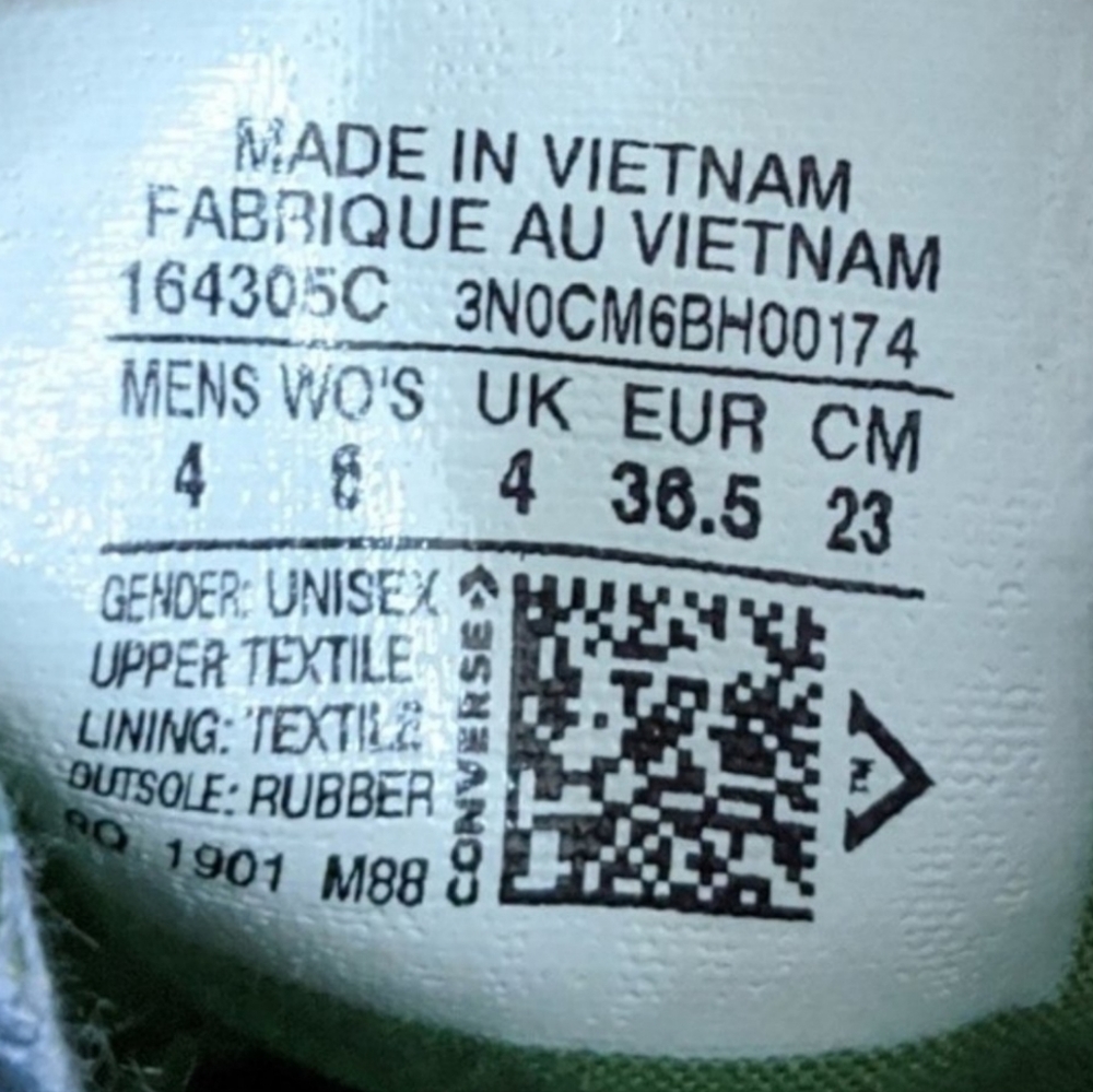 Converse CTAS Slip Indigo Fog Peat Moss Blue Green White Women's 6 - Picture 6 of 6